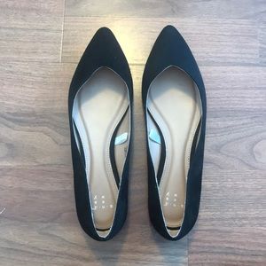 Black A New Day pointy toe flats